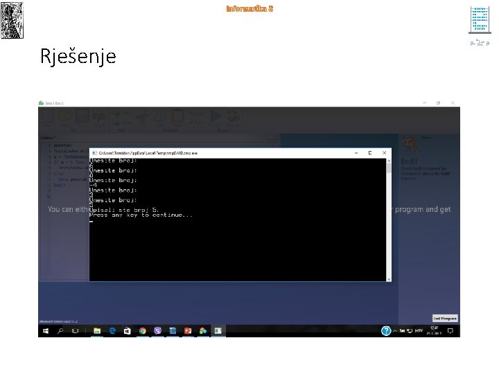 Informatika 8 Rješenje 