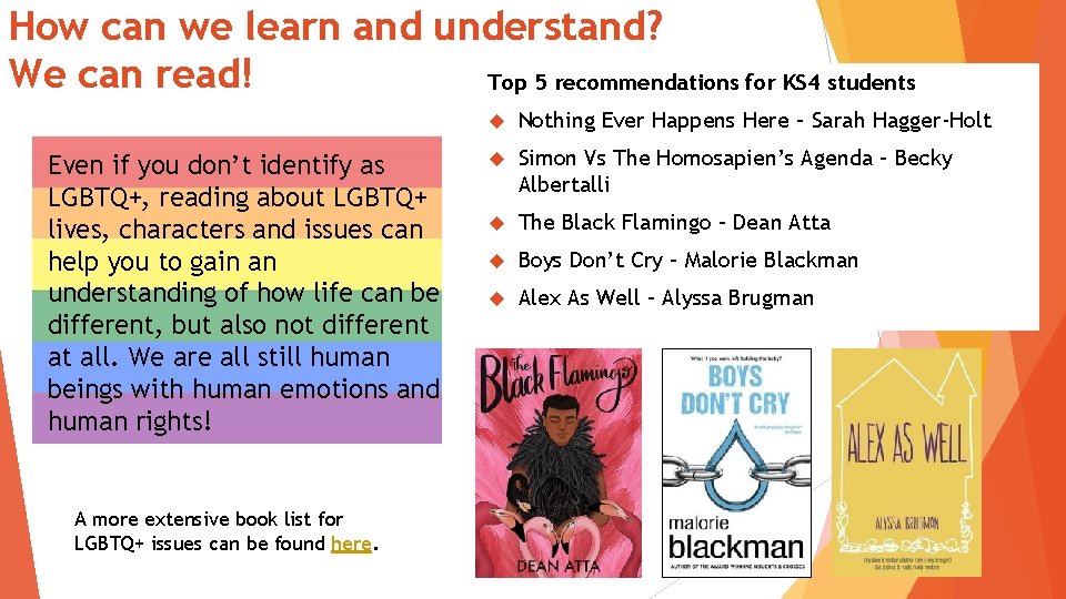 How can we learn and understand? We can read! Top 5 recommendations for KS