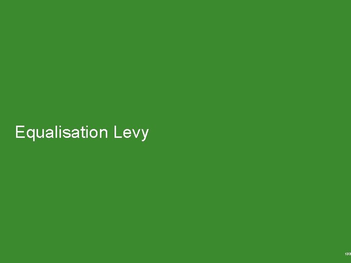 Equalisation Levy 133 