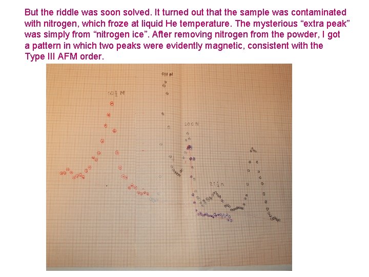 But the riddle was soon solved. It turned out that the sample was contaminated