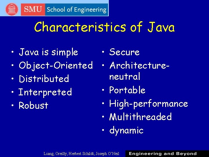 Characteristics of Java • • • Java is simple Object-Oriented Distributed Interpreted Robust • Characteristics of Java • • • Java is simple Object-Oriented Distributed Interpreted Robust •