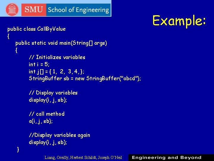 public class Call. By. Value { public static void main(String[] args) { // Initializes