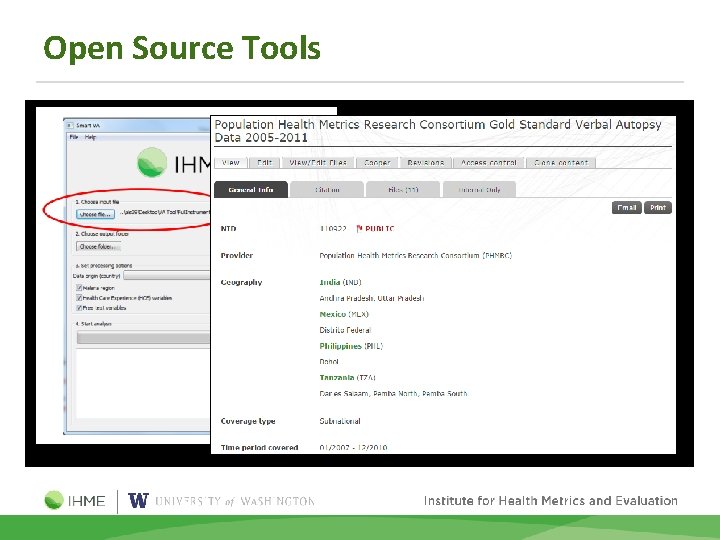 Open Source Tools Note … … … 
