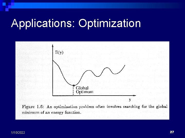 Applications: Optimization 1/10/2022 27 