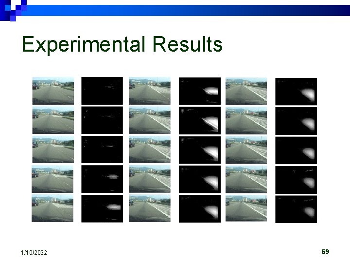 Experimental Results 1/10/2022 59 