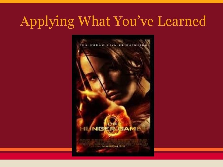 Applying What You’ve Learned 