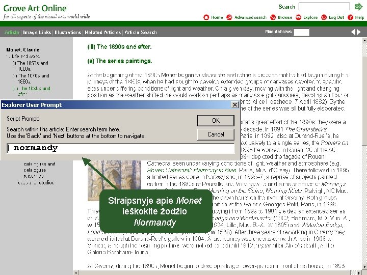 normandy Straipsnyje apie Monet ieškokite žodžio Normandy 