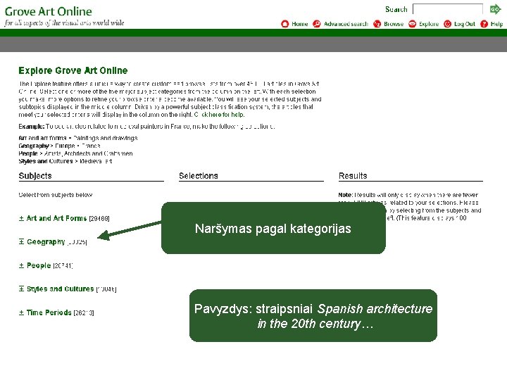 Naršymas pagal kategorijas Pavyzdys: straipsniai Spanish architecture in the 20 th century… 