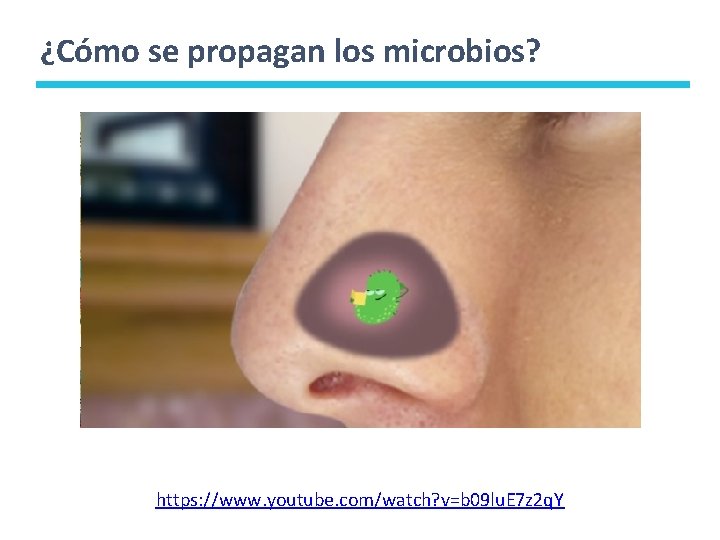 ¿Cómo se propagan los microbios? https: //www. youtube. com/watch? v=b 09 lu. E 7