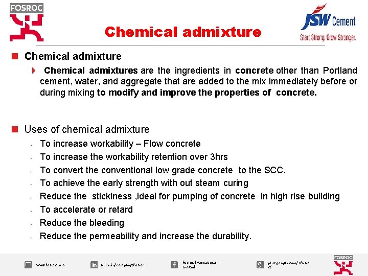 Chemical admixture n Chemical admixture 4 Chemical admixtures are the ingredients in concrete other