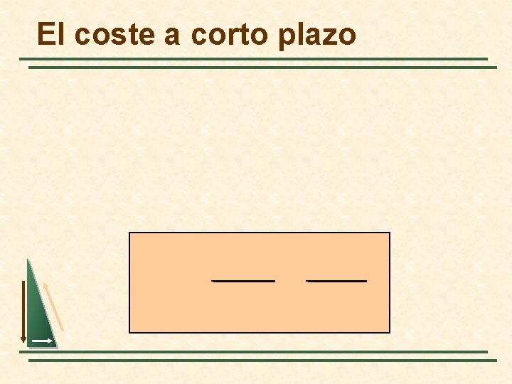 El coste a corto plazo 