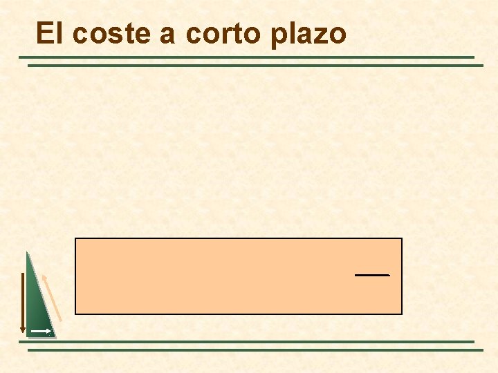 El coste a corto plazo 