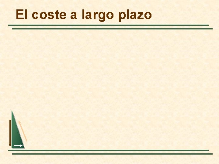 El coste a largo plazo 