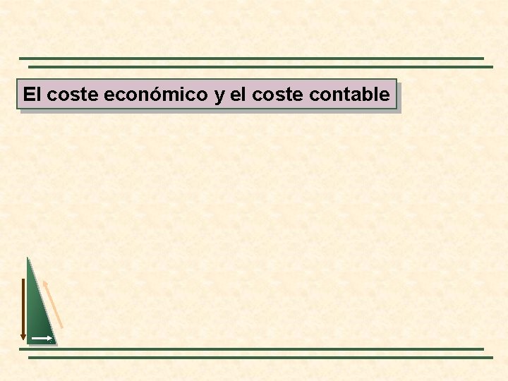 El coste económico y el coste contable 