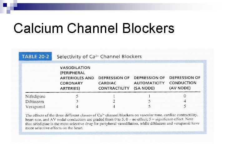 Calcium Channel Blockers Calcium Channel Blockers