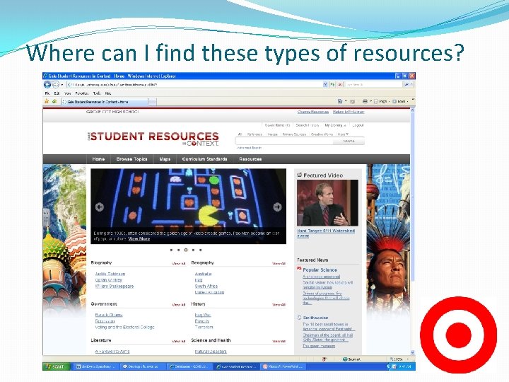 Where can I find these types of resources? 