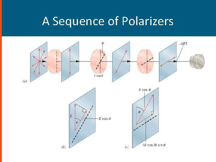 A Sequence of Polarizers A Sequence of Polarizers