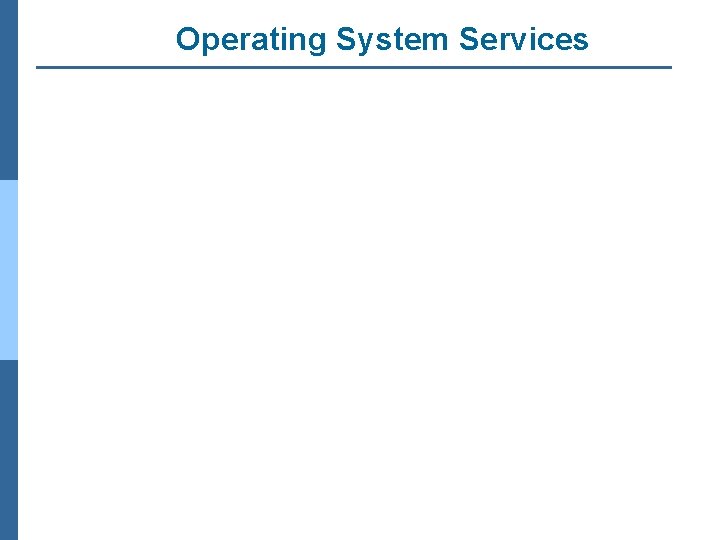 Operating System Services 