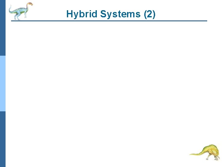 Hybrid Systems (2) 
