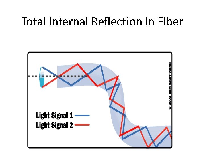 Total Internal Reflection in Fiber 