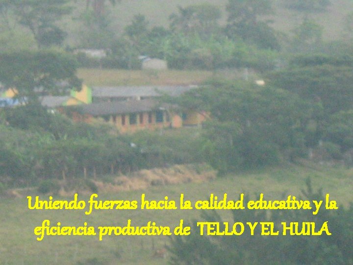 Uniendo fuerzas hacia la calidad educativa y la eficiencia productiva de TELLO Y EL