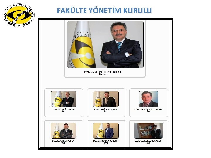 FAKÜLTE YÖNETİM KURULU 