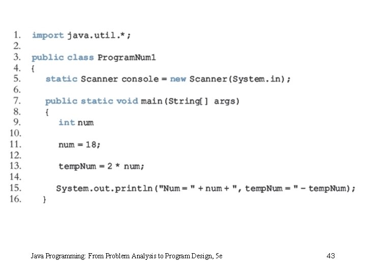 Java Programming: From Problem Analysis to Program Design, 5 e 43 