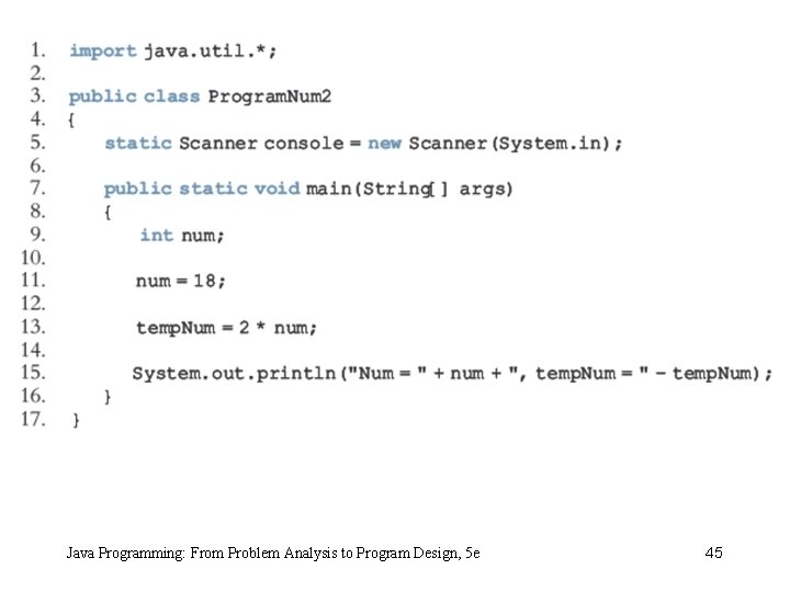 Java Programming: From Problem Analysis to Program Design, 5 e 45 