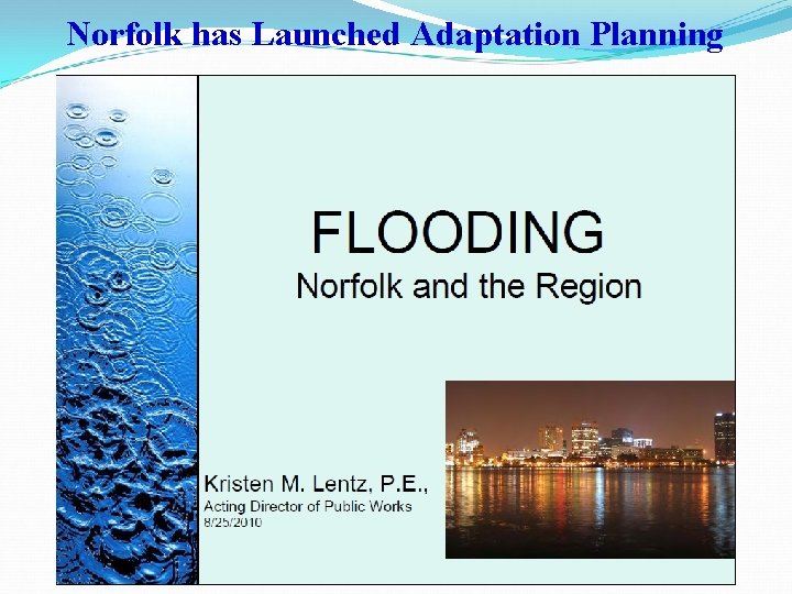 Norfolk has Launched Adaptation Planning 