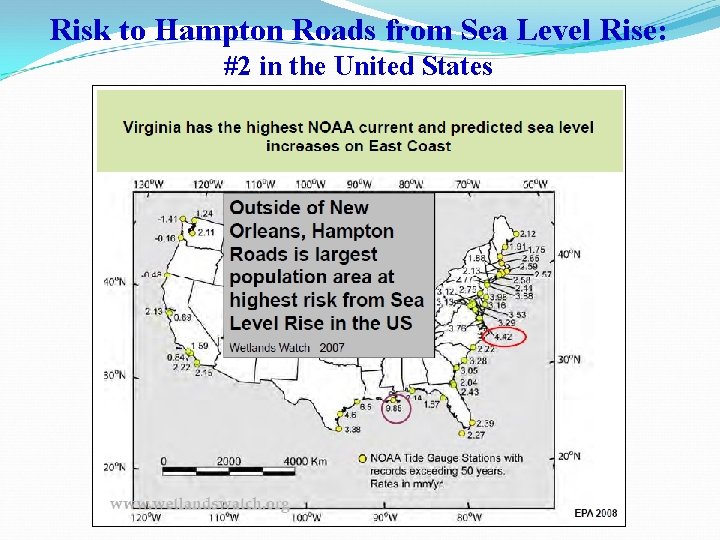 Risk to Hampton Roads from Sea Level Rise: #2 in the United States 