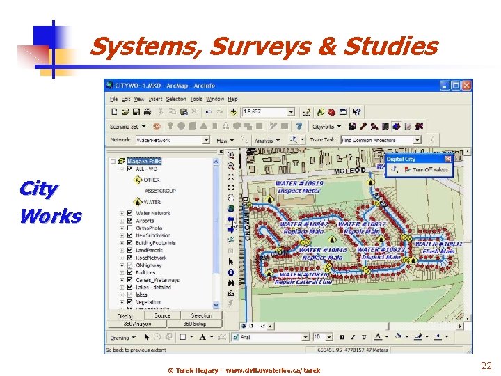 Systems, Surveys & Studies City Works 4 © Tarek Hegazy – www. civil. uwaterloo.