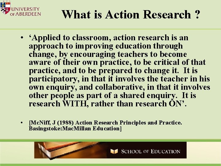 ACTION RESEARCH AND COLLABORATIVE COMMUNITIES FOR LEARNING AS