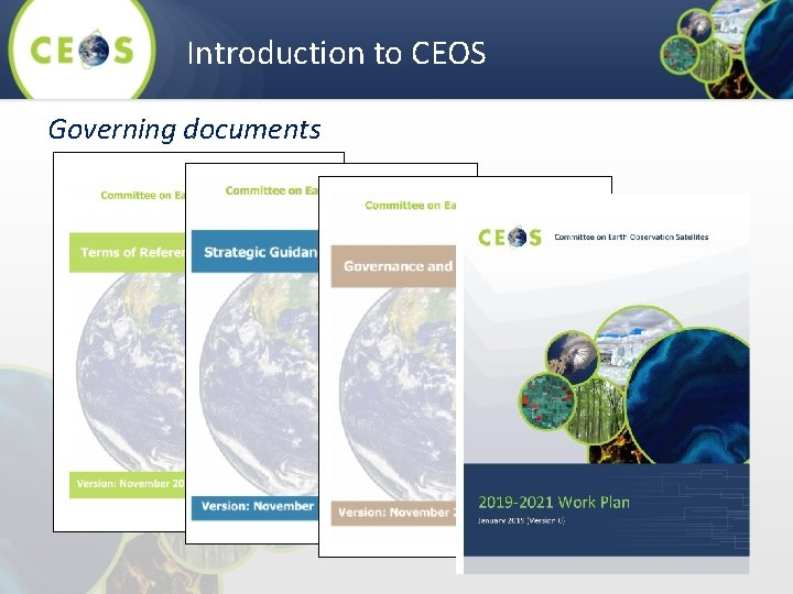 Introduction to CEOS Governing documents 