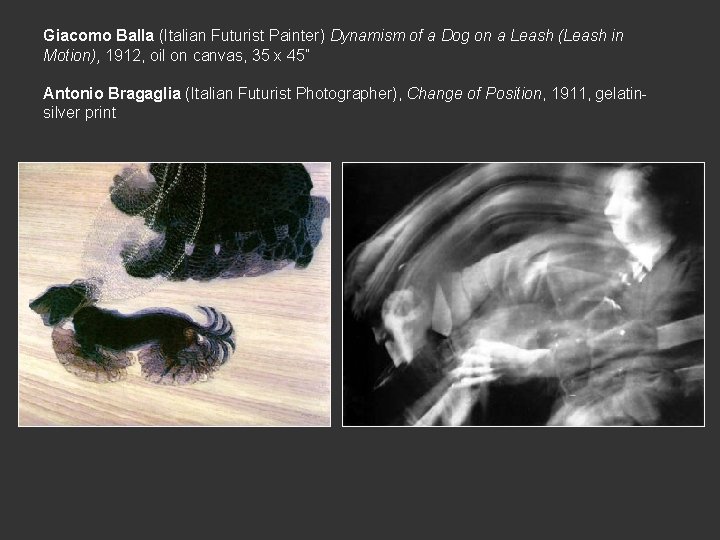 Giacomo Balla (Italian Futurist Painter) Dynamism of a Dog on a Leash (Leash in