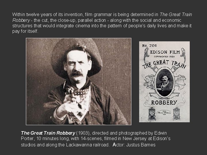 Within twelve years of its invention, film grammar is being determined in The Great