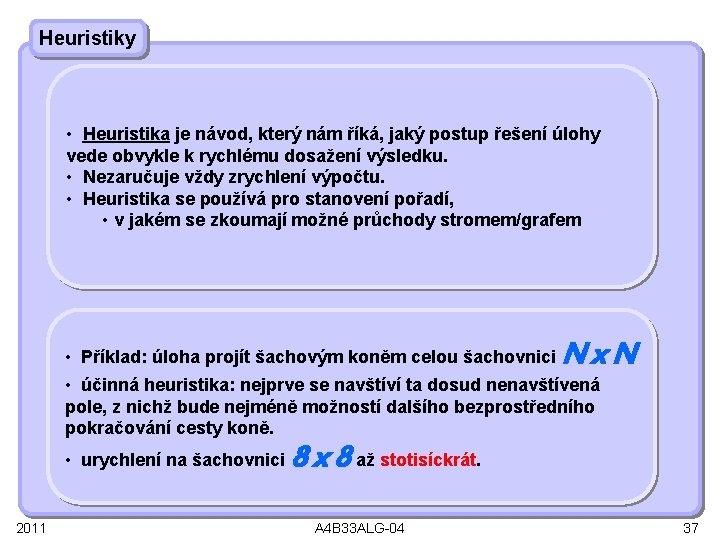 Heuristiky • Heuristika je návod, který nám říká, jaký postup řešení úlohy vede obvykle