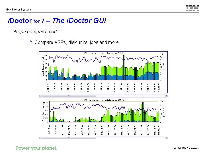 IBM Power Systems i. Doctor for i – The i. Doctor GUI Graph compare