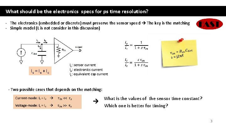 What should be the electronics specs for ps time resolution? - The electronics (embedded What should be the electronics specs for ps time resolution? - The electronics (embedded