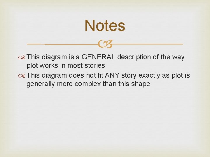 Notes This diagram is a GENERAL description of the way plot works in most Notes This diagram is a GENERAL description of the way plot works in most