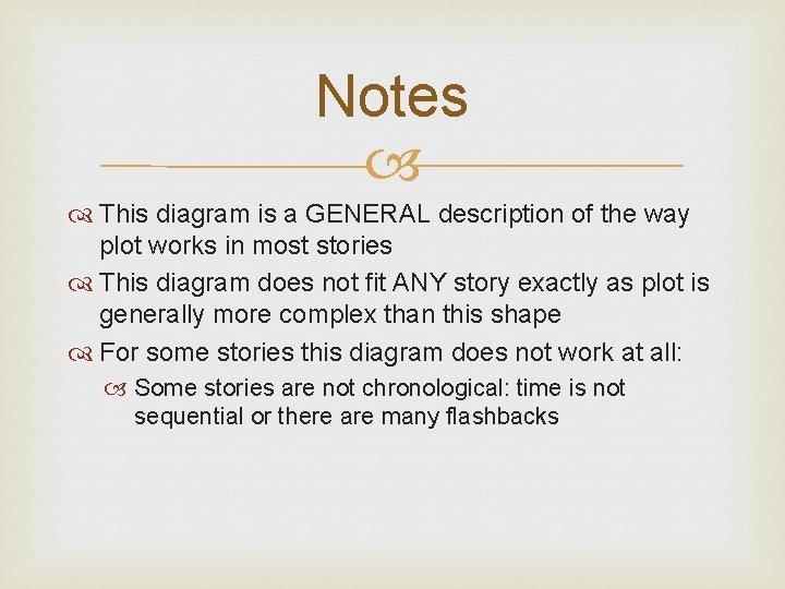 Notes This diagram is a GENERAL description of the way plot works in most Notes This diagram is a GENERAL description of the way plot works in most