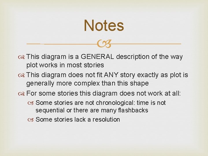 Notes This diagram is a GENERAL description of the way plot works in most Notes This diagram is a GENERAL description of the way plot works in most