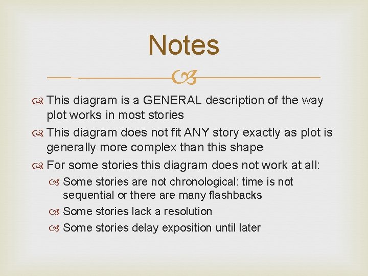 Notes This diagram is a GENERAL description of the way plot works in most Notes This diagram is a GENERAL description of the way plot works in most