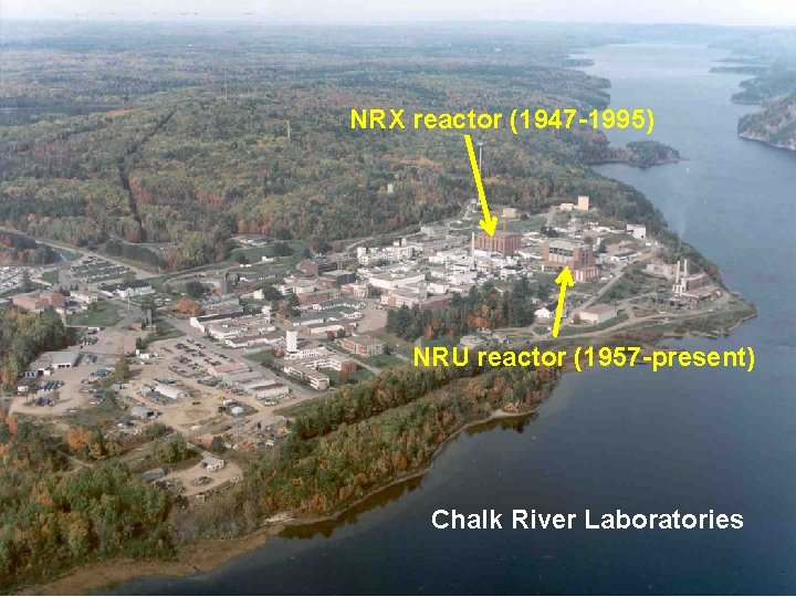 NRX reactor (1947 -1995) NRU reactor (1957 -present) Chalk River Laboratories 35 