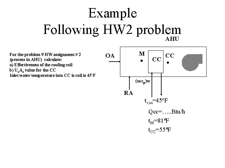 Example Following HW 2 problem AHU For the problem 9 HW assignment # 2