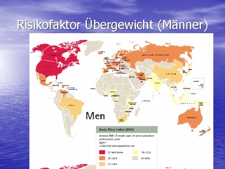 Risikofaktor Übergewicht (Männer) 