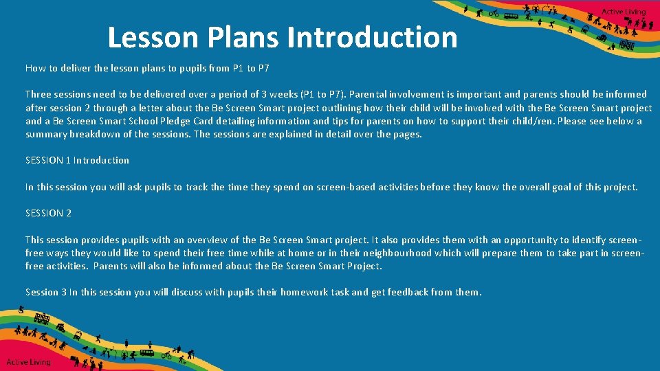 Lesson Plans Introduction How to deliver the lesson plans to pupils from P 1