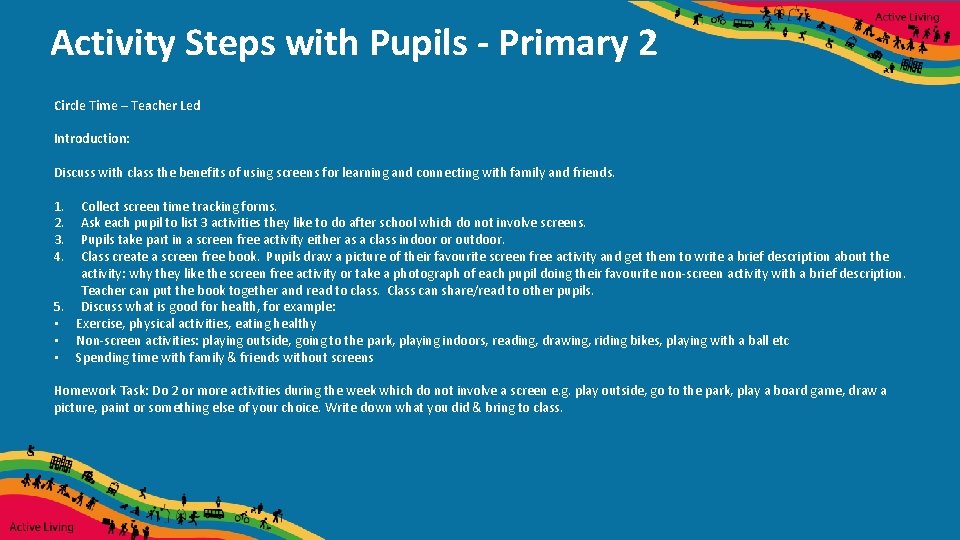 Activity Steps with Pupils - Primary 2 Circle Time – Teacher Led Introduction: Discuss