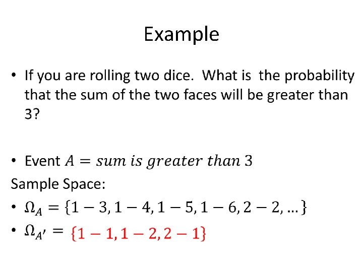 Example • 