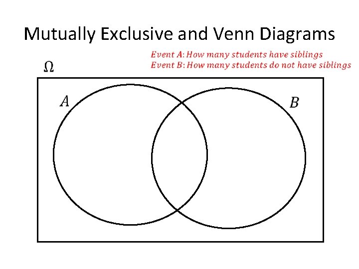 Mutually Exclusive and Venn Diagrams 