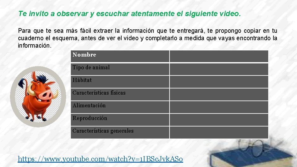 Te invito a observar y escuchar atentamente el siguiente video. Para que te sea